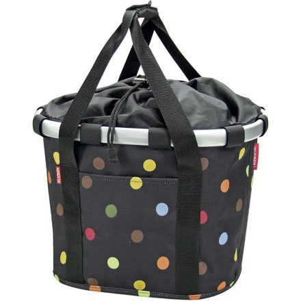 Klickfix Bikebasket Dots kerékpáros kosár kormányra
