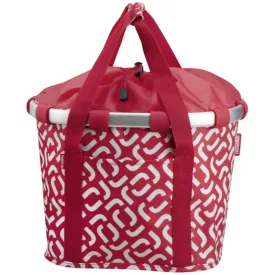   Klickfix Bikebasket Signature Red kerékpáros kosár kormányra