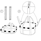 Klickfix Bikebasket Signature Red kerékpáros kosár kormányra