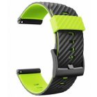 Suunto 24 mm Urban 3 szilikon óraszíj Black/Lime M