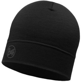 Buff Lightweight Merino Wool Hat gyapjú sapka Solid Black