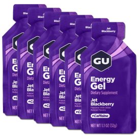 Gu Energy Gel Jet Blackberry energiazselé csomag 6 x 32 g