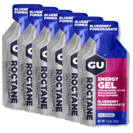 Gu Roctane Energy Gel Blueberry Pomegranate gluténmentes energiazselé csomag 6 x 32 g