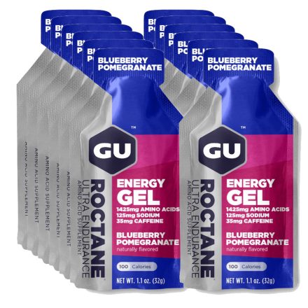 Gu Roctane Energy Gel Blueberry Pomegranate gluténmentes energiazselé csomag 12 x 32 g