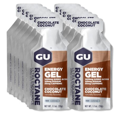 Gu Roctane Energy Gel Chocolate Coconut gluténmentes energiazselé csomag 12 x 32 g
