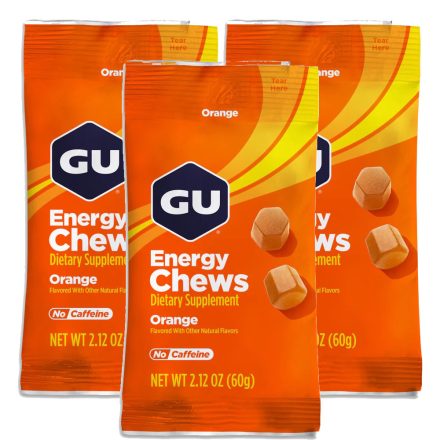 Gu Energy Chews Orange energiazselé gumicukor 3 x 60 g