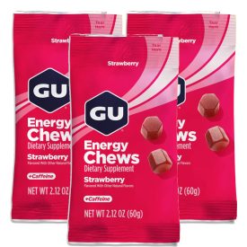 Gu Energy Chews Strawberry energia gumicukor 3 x 60 g