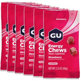 Gu Energy Chews Strawberry energia gumicukor 6 x 60 g