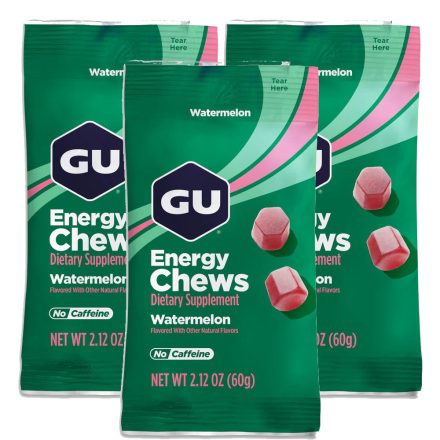 Gu Energy Chews Watermelon energiazselé gumicukor 3 x 60 g