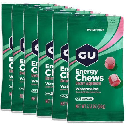 Gu Energy Chews Watermelon energiazselé gumicukor 6 x 60 g