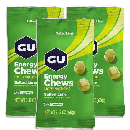 Gu Energy Chews Salted Lime energiazselé gumicukor 3 x 60 g
