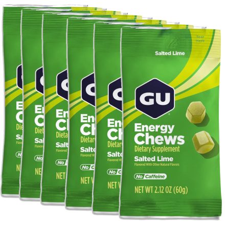 Gu Energy Chews Salted Lime energiazselé gumicukor 6 x 60 g