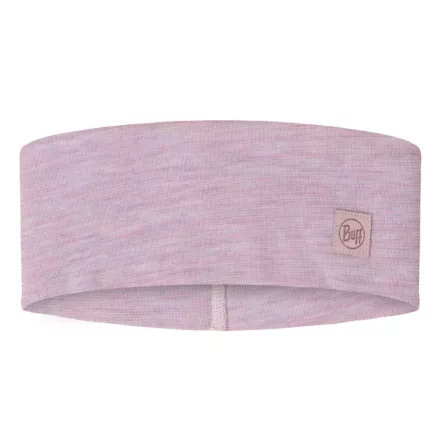 Buff Merino Wide Headband Solid Lilac Sand