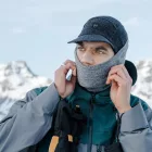 Buff Merino Fleece gyapjú csőkendő Solid grey