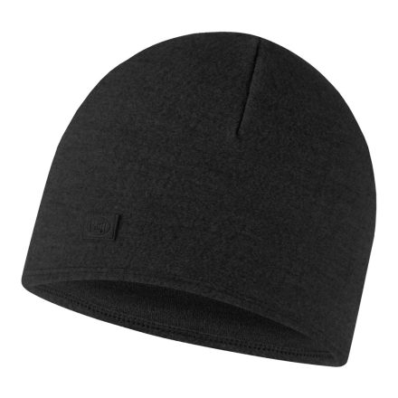 Buff Merino Fleece Hat gyapjú sapaka Black
