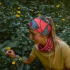 Buff Coolnet UV+ Wide Headband fejpánt Aramay Poppy