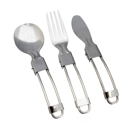 Rockland Cutlery Set összecsukható rozsdamentes evőeszköz készlet 