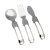 Rockland Cutlery Set összecsukható rozsdamentes evőeszköz készlet