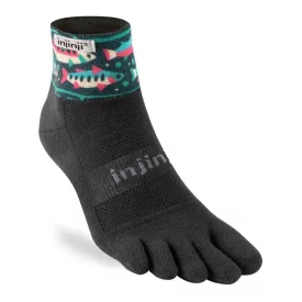   Injinji Women's Trail Midweight Mini-Crew Artist Designed női terepfutó zokni