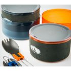 GSI Halulite Microdualist 2 személyes főzőedény - étkészlet szett