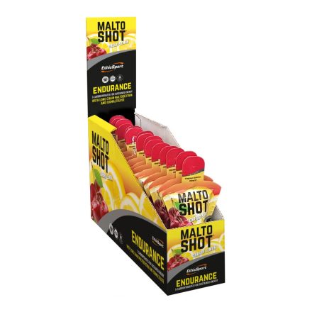 EthicSport Malto Shot Endurance csersznye-citrom ízű energiazselé csomag 15 x 50 ml