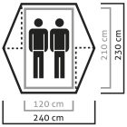 Salewa Denali II Tent kétszemélyes sátor