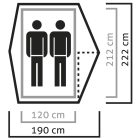 Salewa Micra II Tent kétszemélyes sátor