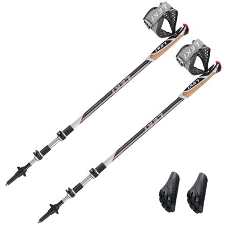 Leki Traveller Alu 3 szekciós teleszkópos nordic walking bot 90-130 cm