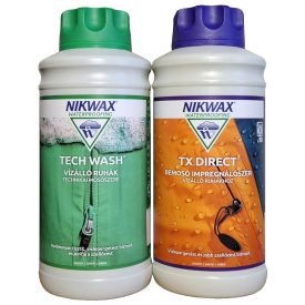   Nikwax Tech Wash® mosószer + TX. Direct Wash® impregnálószer duopack 2x1000 ml