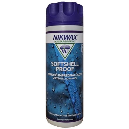 Nikwax Softshell Proof™ Wash-In softshell impregnálószer 300ml