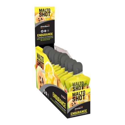 EthicSport Malto Shot Endurance Tropical ízű energiazselé csomag 15 x 50 ml