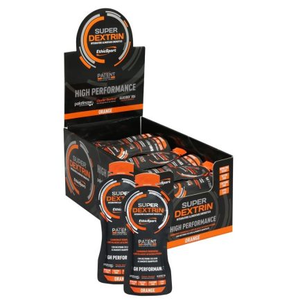 EthicSport Super Dextrin laktóz- és gluténmentes narancs ízű energiazselé csomag 45 x 55 ml