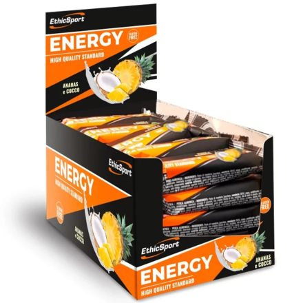 EthicSport Energy gluténmentes energiaszelet Kókusz-Ananász 25 x 35 g