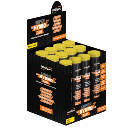 Ethicsport Super Hydro Tabs cukormentes elektrolit és vitamin pezsgőtabletta 12x20 tabletta