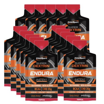 Ethicsport Super Dextrin Endura energiazselé egzotikus gyümölcs csomag 15 x 60 ml