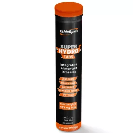   Ethicsport Super Hydro Tabs cukormentes elektrolit és vitamin pezsgőtabletta Natural Orange