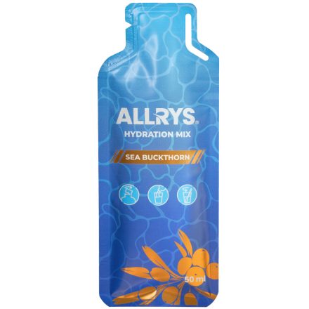 Allrys Hydration Mix Homoktövis-narancs energia ital koncentrátum elektrolitokkal 50 ml