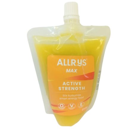 Allrys MAX Active Strength sós-kurkumás gluténmentes energiazselé 250 g