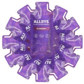 Allrys Vital Power áfonyás-ribizlis gluténmentes energiazselé négyes csomag 4 x 50 g