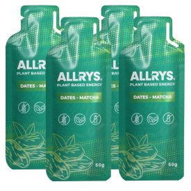 Allrys Vital Power áfonyás-ribizlis gluténmentes energiazselé négyes csomag 4 x 50 g