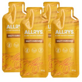 Allrys Vital Power áfonyás-ribizlis gluténmentes energiazselé négyes csomag 4 x 50 g
