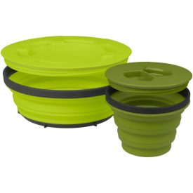   SeaToSummit X-Seal & Go Small Set összecsukható edénykészlet Lime/Olive