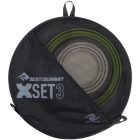 SeaToSummit X-Set 3 (X-Mug, X-Bowl, X-Plate) három részes edénykészlet Olive/Sand