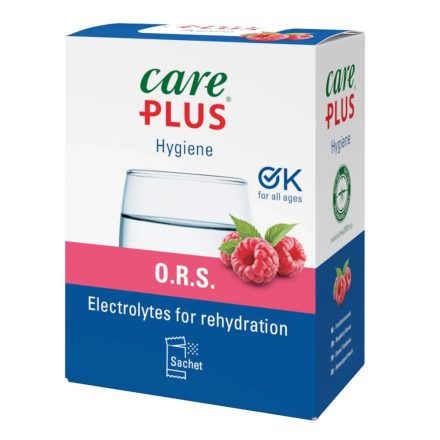 Care Plus ORS - Oral Rehydration Salt málna ízű rehidratációs italpor
