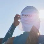 Compressport Ice Cap Sun Shade futósapka jégtartó zsebbel és tarkóvédővel