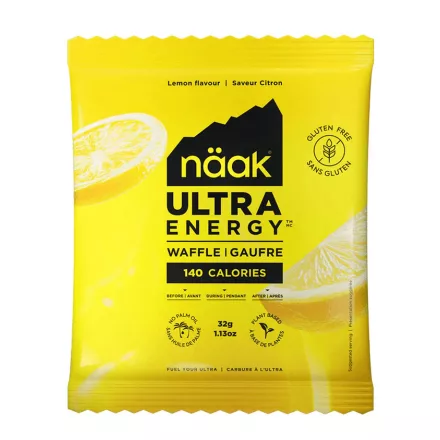Näak Ultra Energy™ Waffle gluténmentes energiaostya citromos 30 g 