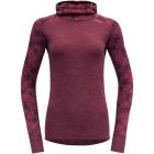 Devold Kvitegga Merino 230 Hoodie kifordítható női kapucnis gyapjú felső