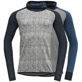   Devold Kvitegga Merino 230 Hoodie kifordítható férfi kapucnis gyapjú felső