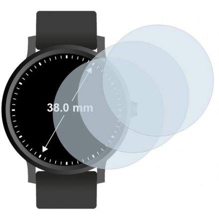 Savvies HD33 Clear univerzális edzett üveg kijelzővédő fólia, 38 mm