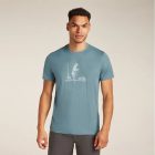 Icebreaker Merino 150 Tech Lite SS Tee Polar Paddle férfi gyapjú póló